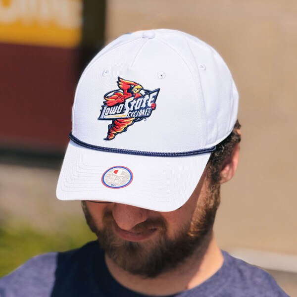 Champion Spirit Collection White Embroidered Rope Hat front